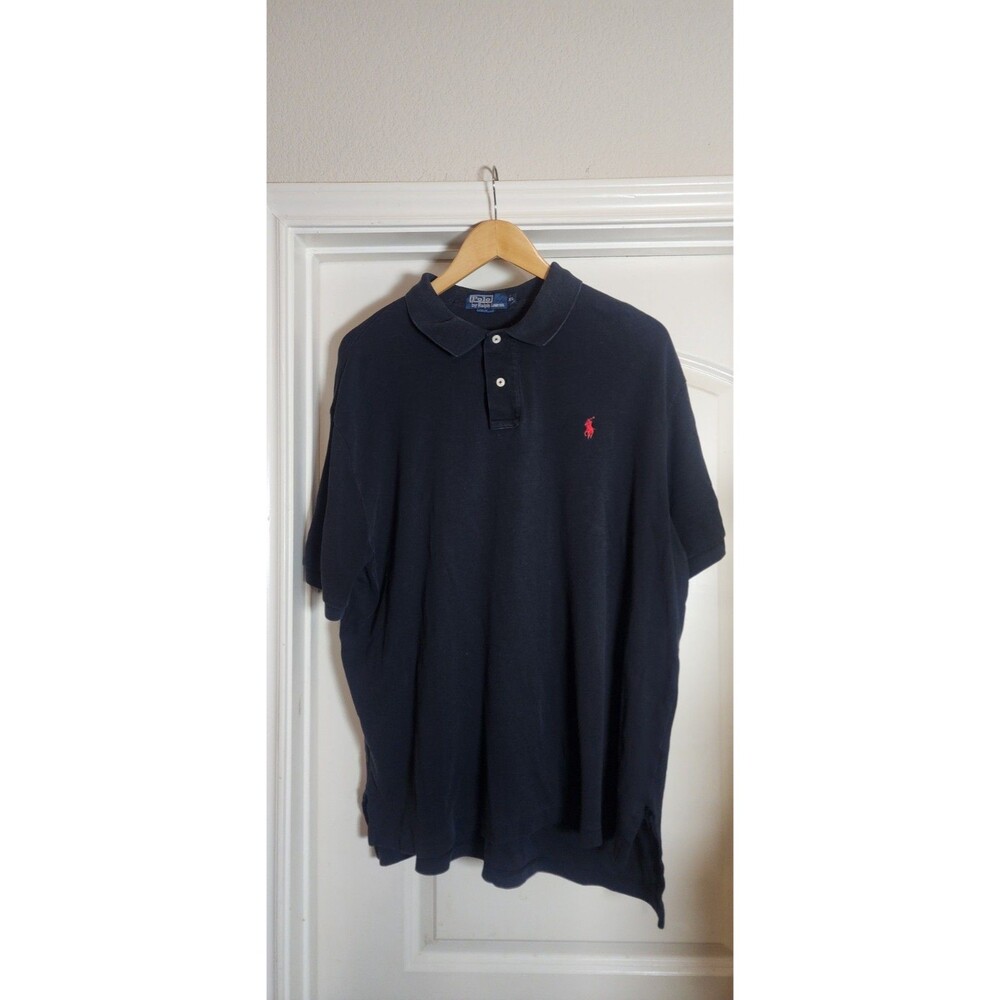 Polo Ralph Lauren Polo Shirt Mens Large  Black Short Sleeve Classic Fit‎